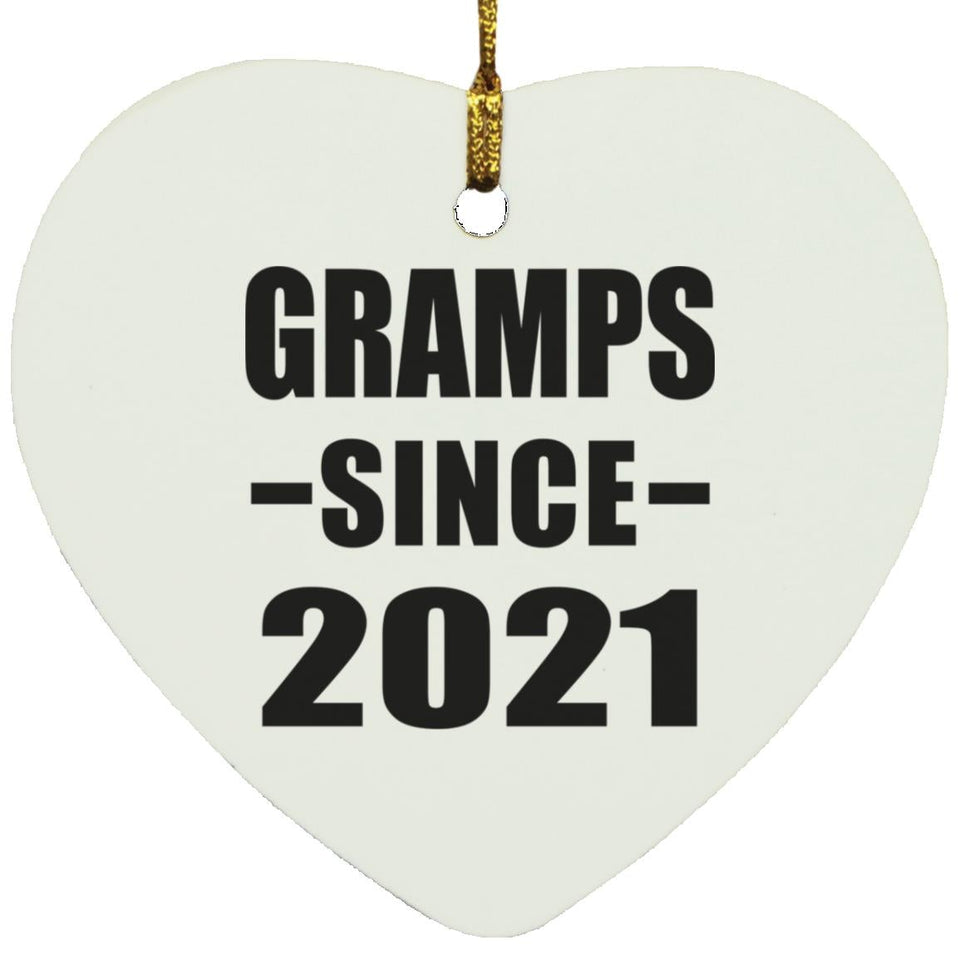 Gramps Since 2021 - Heart Ornament