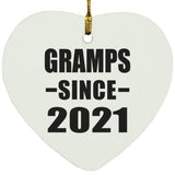 Gramps Since 2021 - Heart Ornament