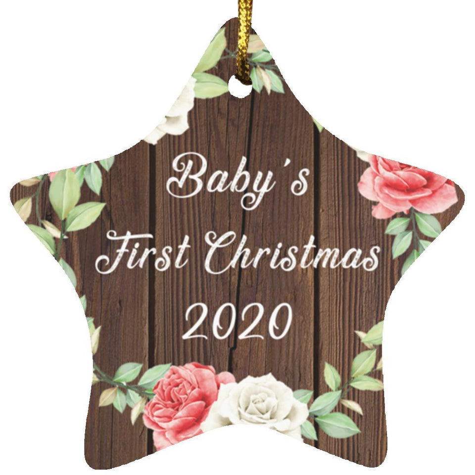 Baby's First Christmas 2020 - Star Ornament A