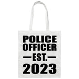 Police Officer Established EST. 2023 - Tote Bag White