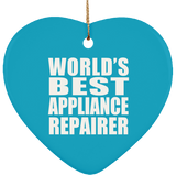 World's Best Appliance Repairer - Heart Ornament