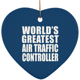 World's Greatest Air Traffic Controller - Heart Ornament