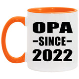 Opa Since 2022 - 11oz Accent Mug Orange