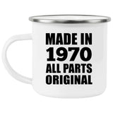 54th Birthday Made in 1970 All Parts Original - 12oz Camping Mug