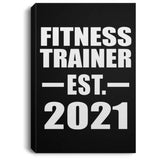 Fitness Trainer Established EST. 2021 - Canvas Portrait