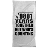 99th Anniversary Square Root of 9801 Years Who's Counting - Hand Towel