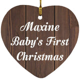 Maxine Baby's First Christmas - Heart Ornament D