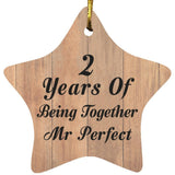 2nd Anniversary 2 Years Of Being Mr Perfect - Star Ornament C