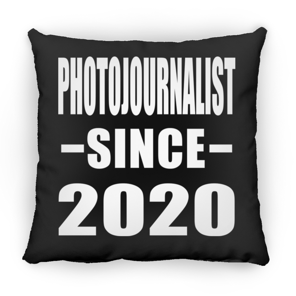Photojournalist Since 2020 - Throw Pillow Black