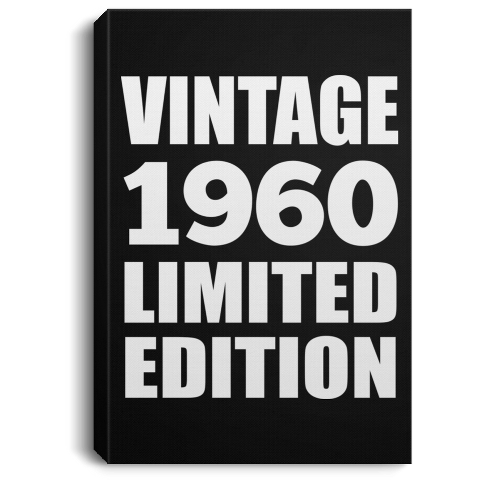 64th Birthday Vintage 1960 Limited Edition - Canvas Portrait