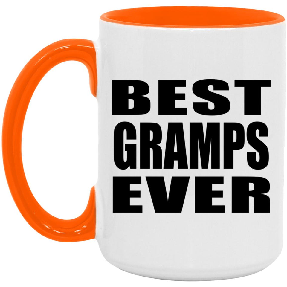 Best Gramps Ever - 15oz Accent Mug Orange