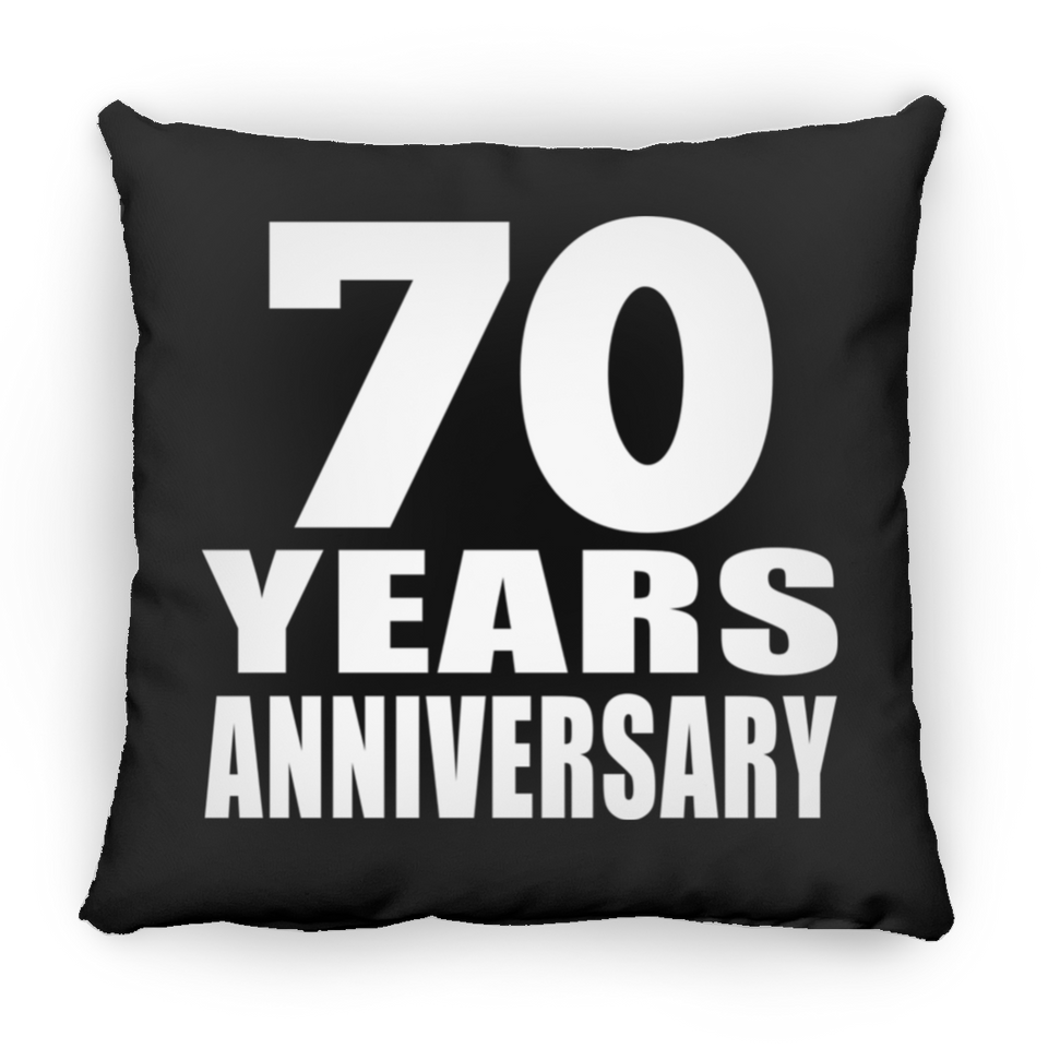 70th Anniversary 70 Years - Throw Pillow Black
