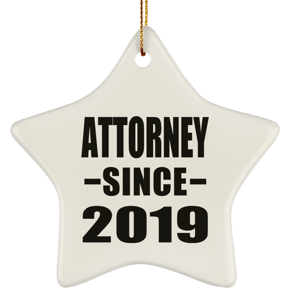 Attorney Since 2019 - Star Ornament