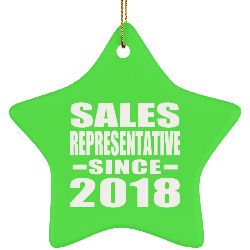 Sales Representative Since 2018 - Star Ornament