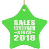 Sales Representative Since 2018 - Star Ornament