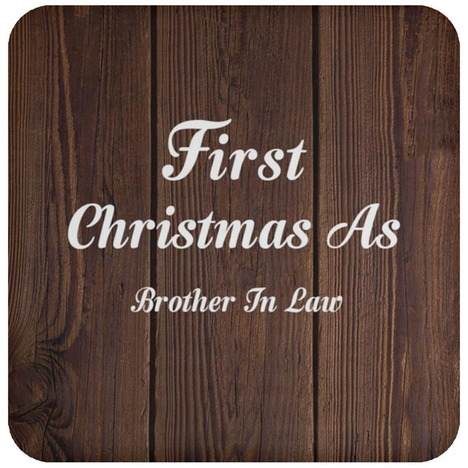 First Christmas As Brother In Law - Drink Coaster D