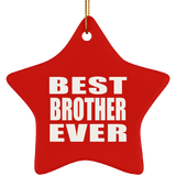 Best Brother Ever - Star Ornament