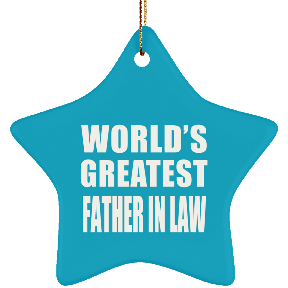 World's Greatest Father In Law - Star Ornament