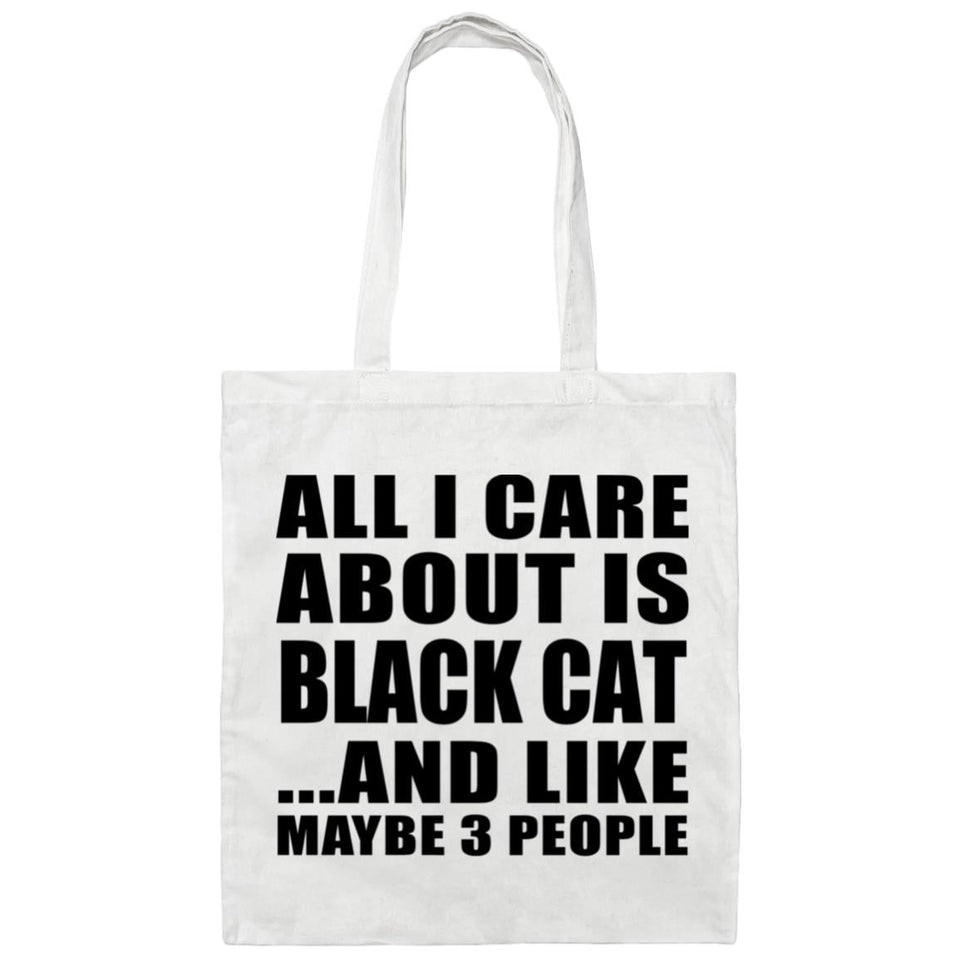All I Care About Is Black Cat - Tote Bag White