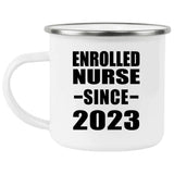 Enrolled Nurse Since 2023 - 12oz Camping Mug