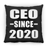 CEO Since 2020 - Throw Pillow Black