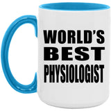World's Best Physiologist - 15oz Accent Mug Blue