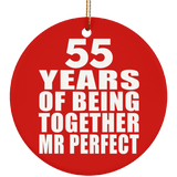 55th Anniversary 55 Years Of Being Mr Perfect - Circle Ornament