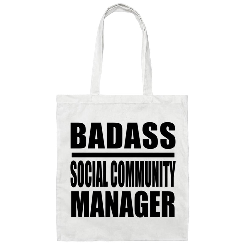 Badass Social Community Manager - Tote Bag White
