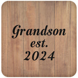 Grandson Established EST. 2024 - Drink Coaster C