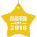 Chauffeur Established EST. 2018 - Star Ornament