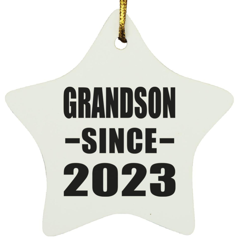 Grandson Since 2023 - Star Ornament