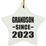 Grandson Since 2023 - Star Ornament