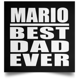 Mario Best Dad Ever - Poster Square