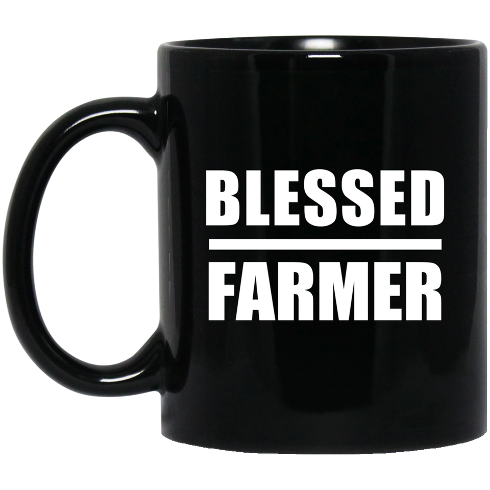 Blessed Farmer - 11oz Coffee Mug Black