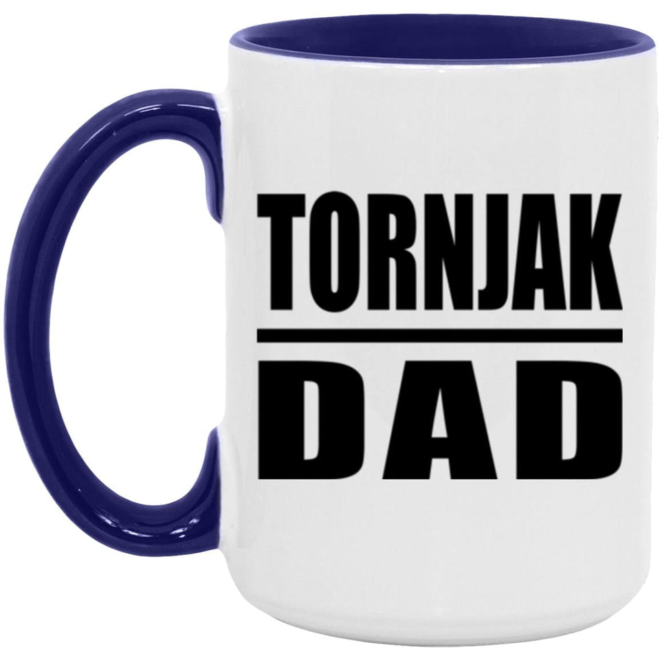 Tornjak Dad - 15oz Accent Mug Purple