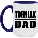 Tornjak Dad - 15oz Accent Mug Purple