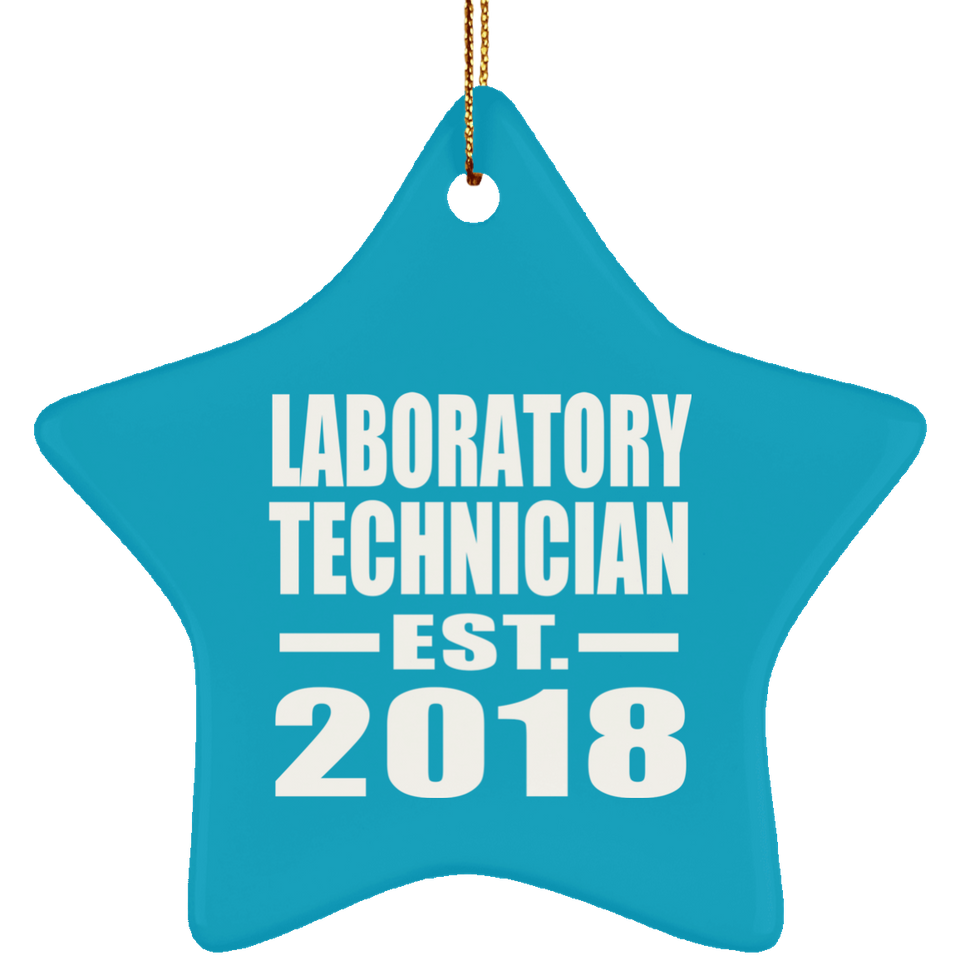 Laboratory Technician Established EST. 2018 - Star Ornament