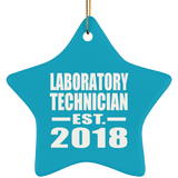 Laboratory Technician Established EST. 2018 - Star Ornament