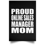 Proud Online Sales Manager Mom - Poster Portrait