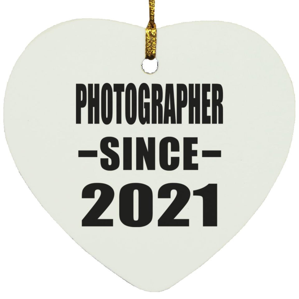 Photographer Since 2021 - Heart Ornament