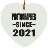Photographer Since 2021 - Heart Ornament
