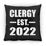 Clergy Established EST. 2022 - Throw Pillow Black