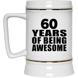 60th Birthday 60 Years Of Being Awesome - Beer Stein