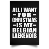 All I Want For Christmas Is My Belgian Laekenois - Poster Portrait