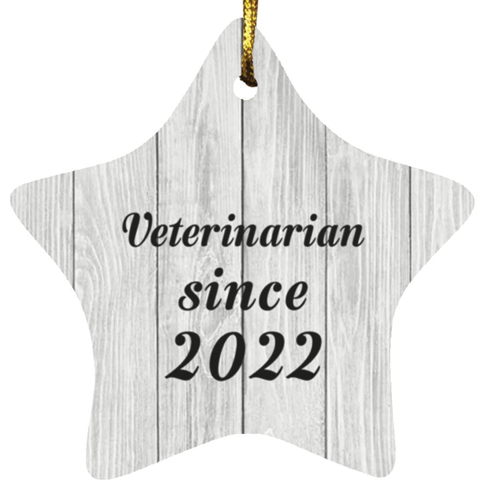 Veterinarian Since 2022 - Star Ornament F