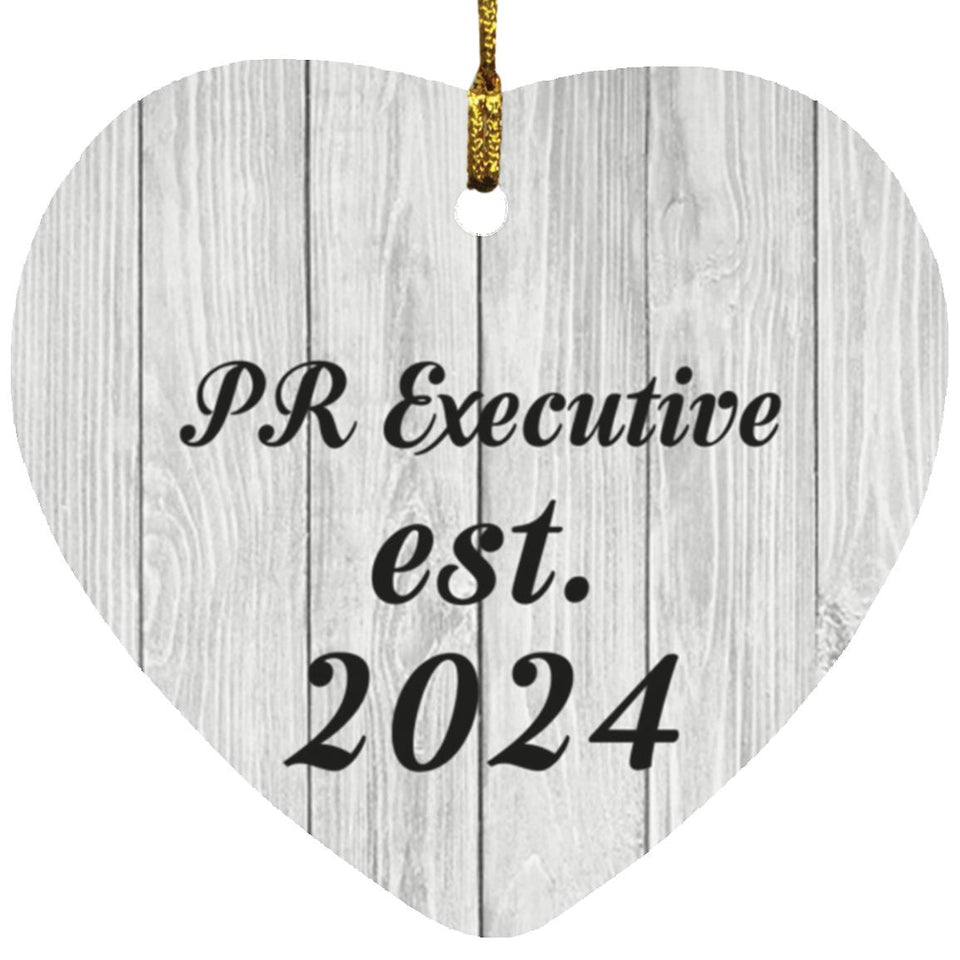 PR Executive Established Est. 2024 - Heart Ornament F