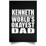 Kenneth World's Okayest Dad - Poster Portrait