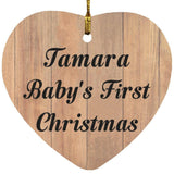 Tamara Baby's First Christmas - Heart Ornament C