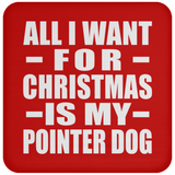 All I Want For Christmas Is My Pointer Dog - Coaster