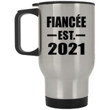 Fiancee Established EST. 2021 - Silver Travel Mug